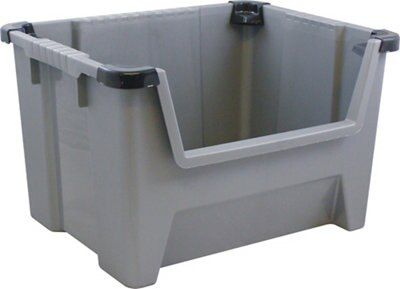 SKIP19C BLACK STACKING BIN