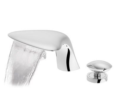 SKIP19C C&L PEBBLE 3TH BATH MIXER