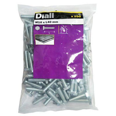 SKIP19C HEX BOLT 4.8 ZP M10X40 PK100