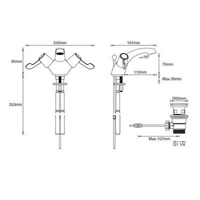 SKIP19C PLUMBSURE AMBER BSN MXR CHROME E
