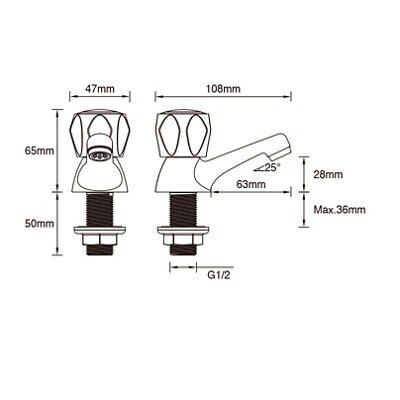 SKIP19C PLUMBSURE QUARTZ BSN TAPS CHROME