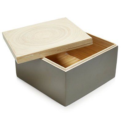 SKIP19D BAMBOO & LACQUER STORAGE BOX SHR