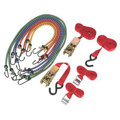 SKIP20A 12PC BUNGEE AND TIE DOWN SET