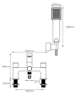 SKIP20A C&L LINCOLN 2TH BATH SHOWER MIXE