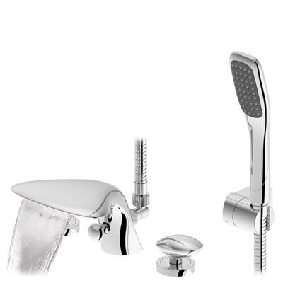 SKIP20A C&L PEBBLE 3TH BATH SHOWER MIXER