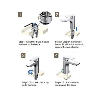 SKIP20A C&L RICCI TOP MOUNT BASIN MIXER