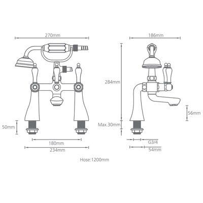SKIP20A C&L TIMELESS BATH SHOWER MIXER