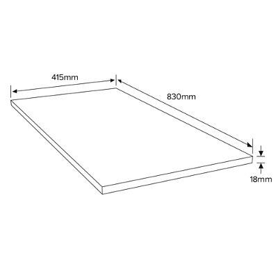 SKIP20A CHIPBOARD SQUARE EDGE 18X 415 X