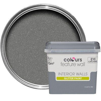 Grey deals glitter paint