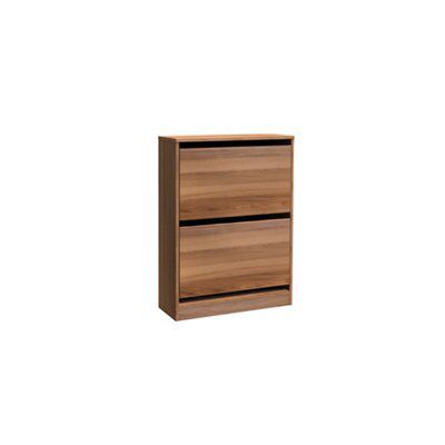 SKIP20A DRWIN SHOE RACK WALNUT 951X750X2
