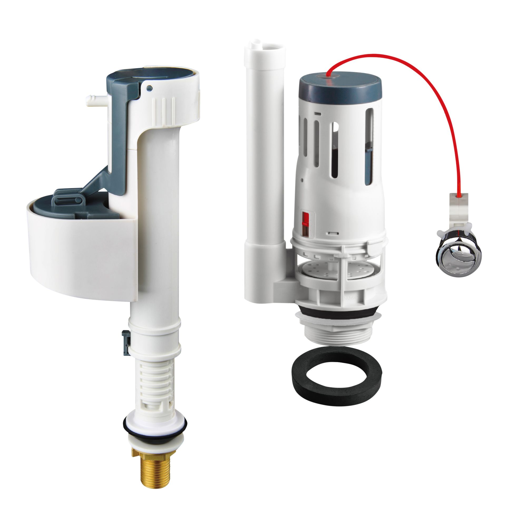 SKIP20A DUAL FLUSH AND BE BRASS FILL VAL