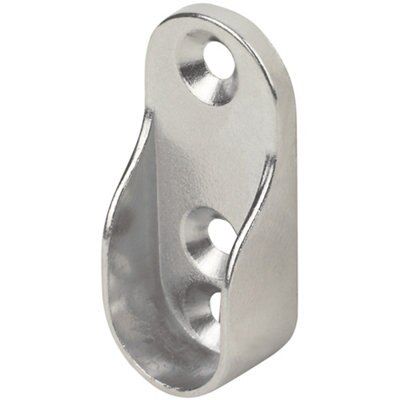 SKIP20A OVL BRCKTS PLSHD CHRME 30 X 15MM