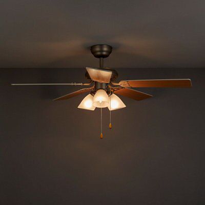 SKIP20A PAMPERO CEILING FAN IN SATIN EFF