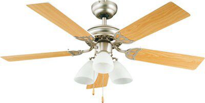 SKIP20A PAMPERO CEILING FAN IN SATIN EFF