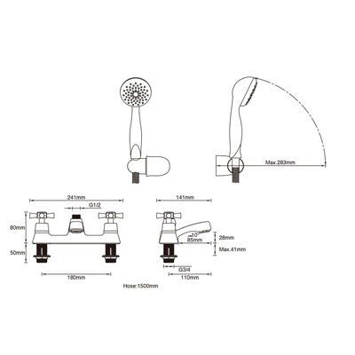 SKIP20A PLUMBSURE CRYSTAL BTH SHWR MXR C