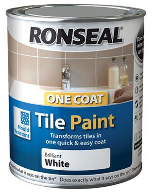 SKIP20A RON TILE PAINT 1 COAT WHITE GLOS