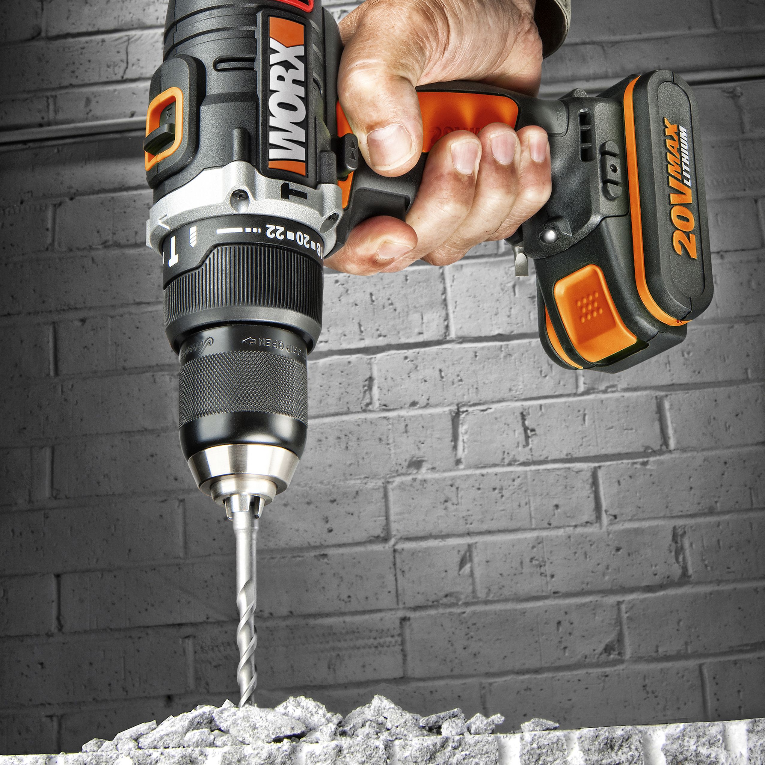 SKIP20A WORX 20V MAX LI BRUSHLESS HAMM 2