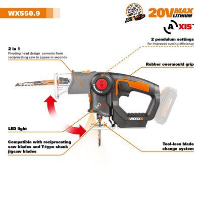 SKIP20A WORX 20V MAX LI MULTI-PURPOSE SA