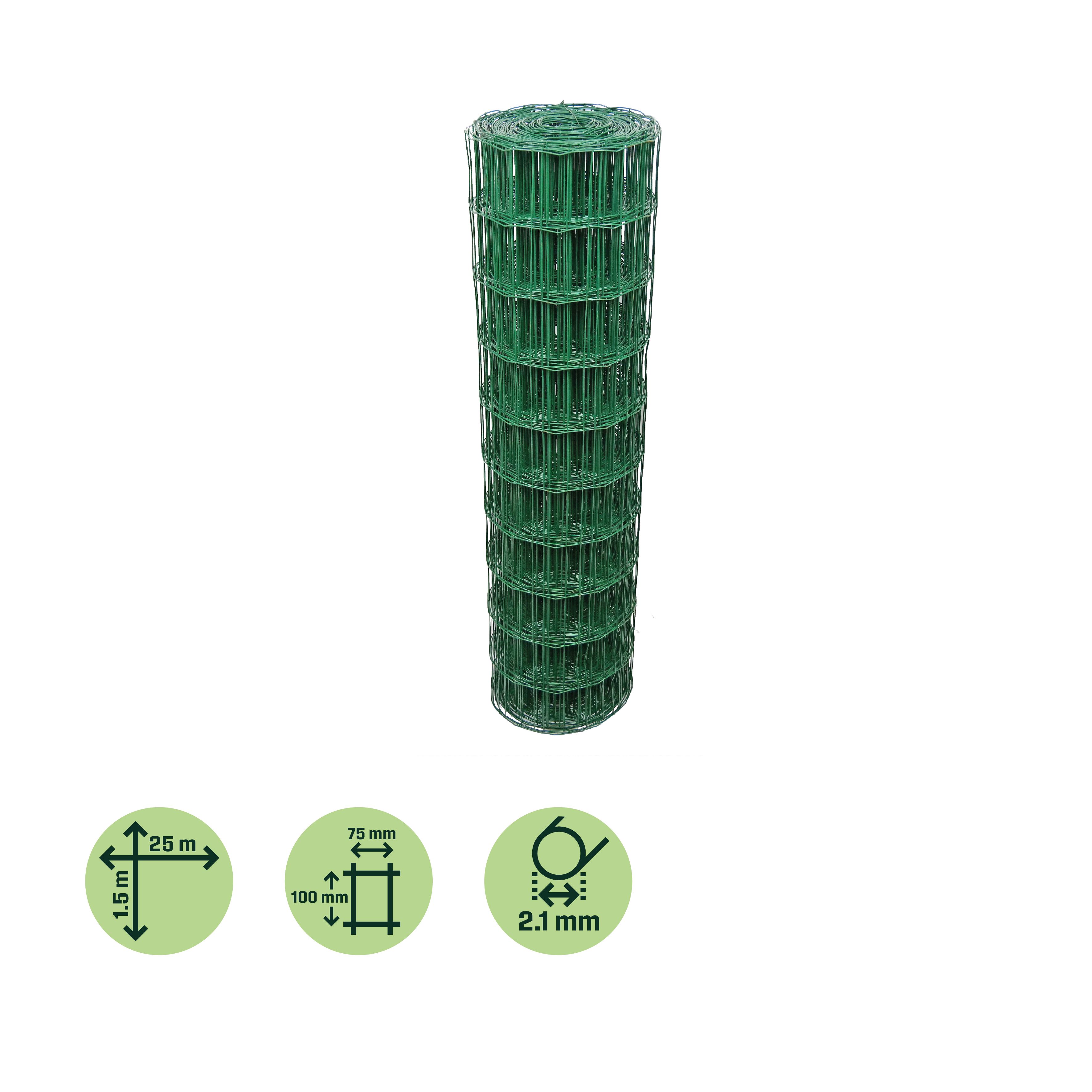 SKIP20B WIRE FENCE ROLL 1.5X25M/100X75MM