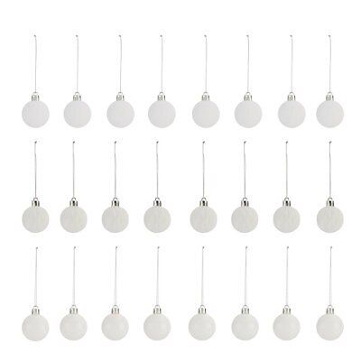 SKIP20D 24X BAUBLES 40MM WHITE