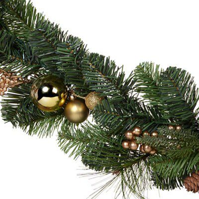 SKIP20D 6FT 183CM GOLD EFFECT GARLAND