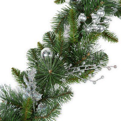 SKIP20D 6FT SILVER EFFECT GARLAND
