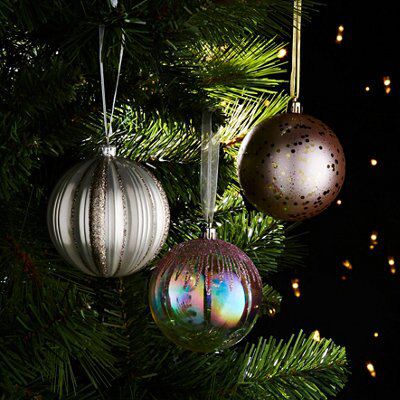 SKIP20D 80MM BAUBLE GLITTER FLITTER DESI