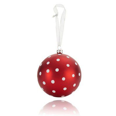 SKIP20D 80MM BAUBLE GLITTER SPOT DESIGN
