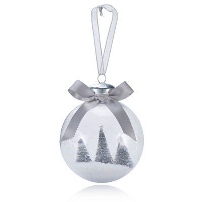 SKIP20D 80MM CLEAR BAUBLE MINI TREE FILL