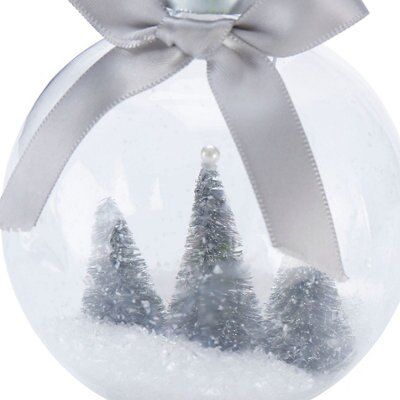 SKIP20D 80MM CLEAR BAUBLE MINI TREE FILL