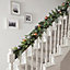 SKIP20D DECORATED BAUBLE 6FT GARLAND