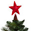 SKIP20D FELT STAR TREE TOPPER RED