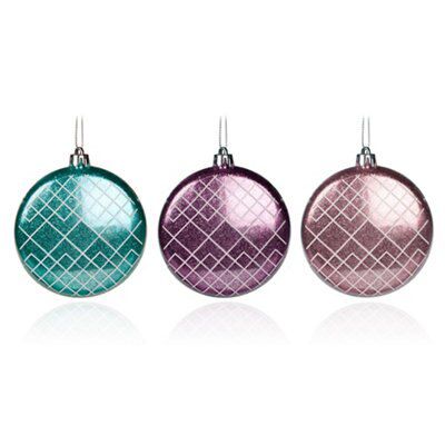 SKIP20D FLAT BAUBLE WITH DIAMOND PA