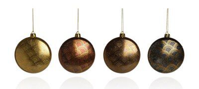 SKIP20D FLAT BAUBLE WITH SCALLOPED PATT