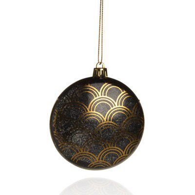 SKIP20D FLAT BAUBLE WITH SCALLOPED PATT