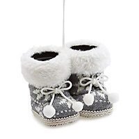 SKIP20D KNITTED BOOTS DECORATION