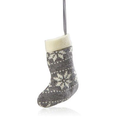SKIP20D KNITTED STOCKING DECORATION