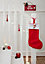 SKIP20D RED AND WHITE STOCKING