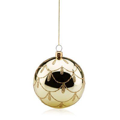 SKIP20D SHINY BAUBLE WITH SCALLOPS GOLD