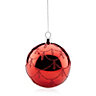 SKIP20D SHINY BAUBLE WITH SCALLOPS RED