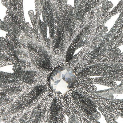 SKIP20D SILVER GLITTER SNOWFLAKE WITH JE