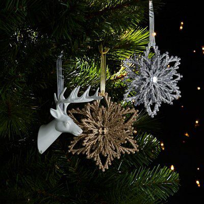 SKIP20D SILVER GLITTER SNOWFLAKE WITH JE