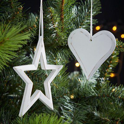SKIP20D STAR DECORATION WOODEN EFFECT