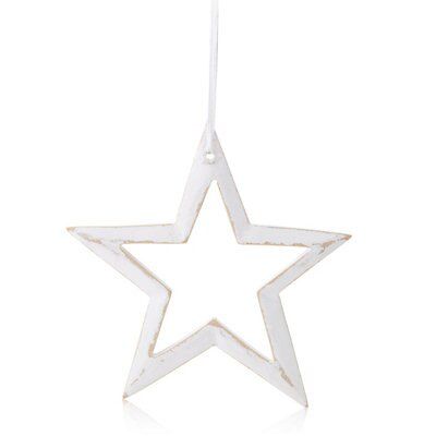 SKIP20D STAR DECORATION WOODEN EFFECT