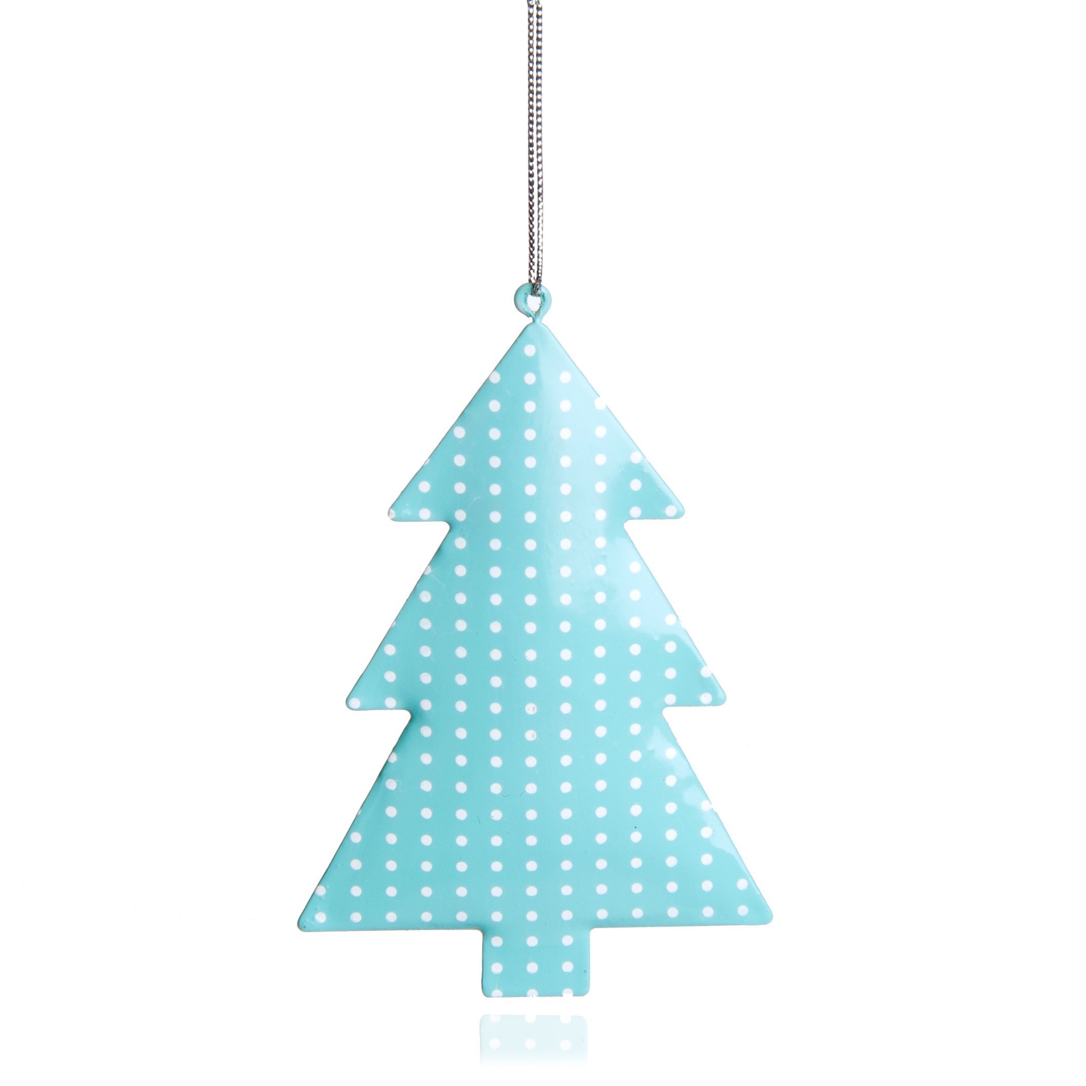 SKIP20D TREE TIN DECORATION BLUE