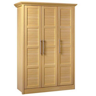 Skye Oak effect Triple Wardrobe (H)1980mm (W)1360mm (D)580mm