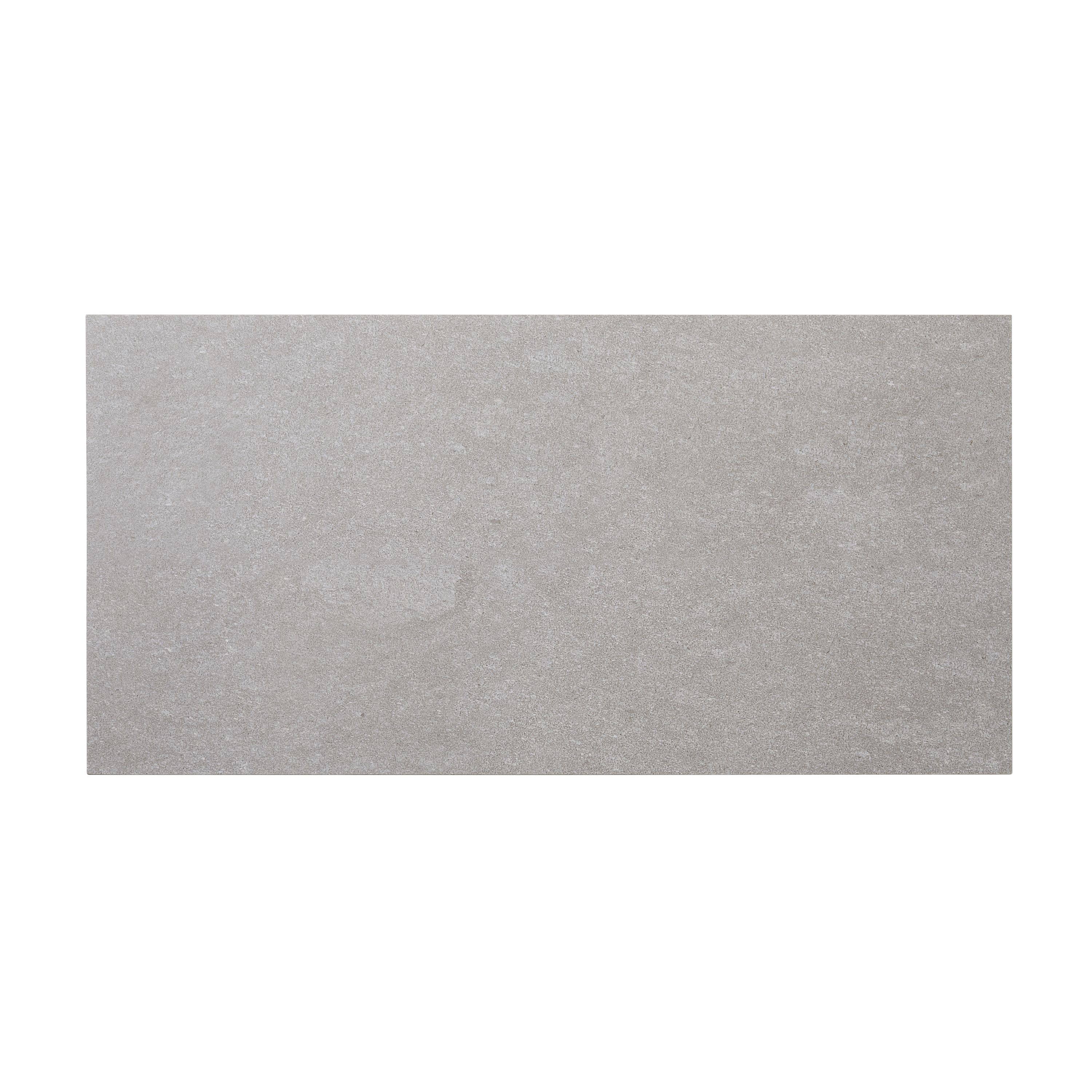 Slate Light grey Matt Flat Stone effect Porcelain Wall & floor Tile Sample