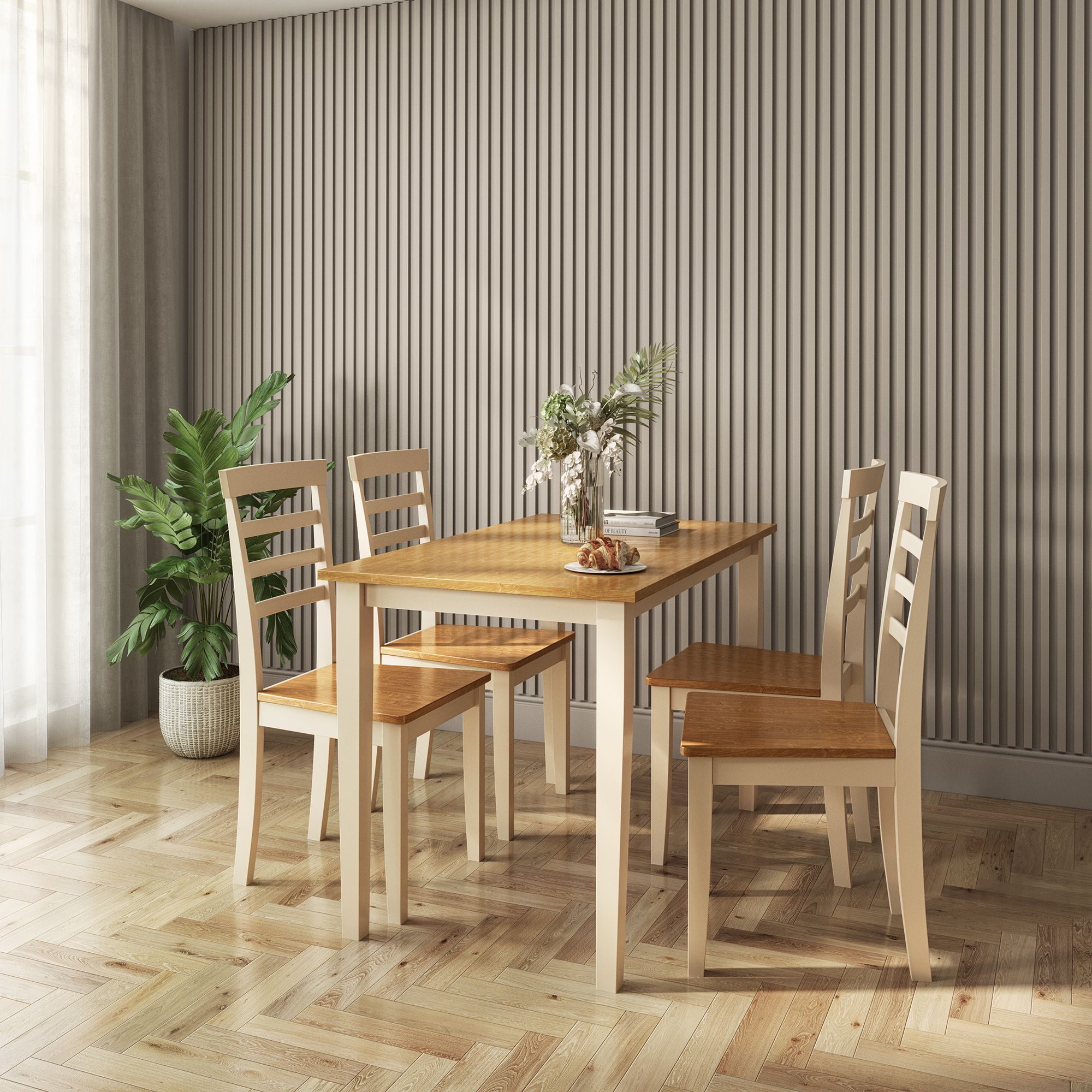 Slatt Cladding Pre-cut panel (L)2400mm (W)170mm (T)18mm