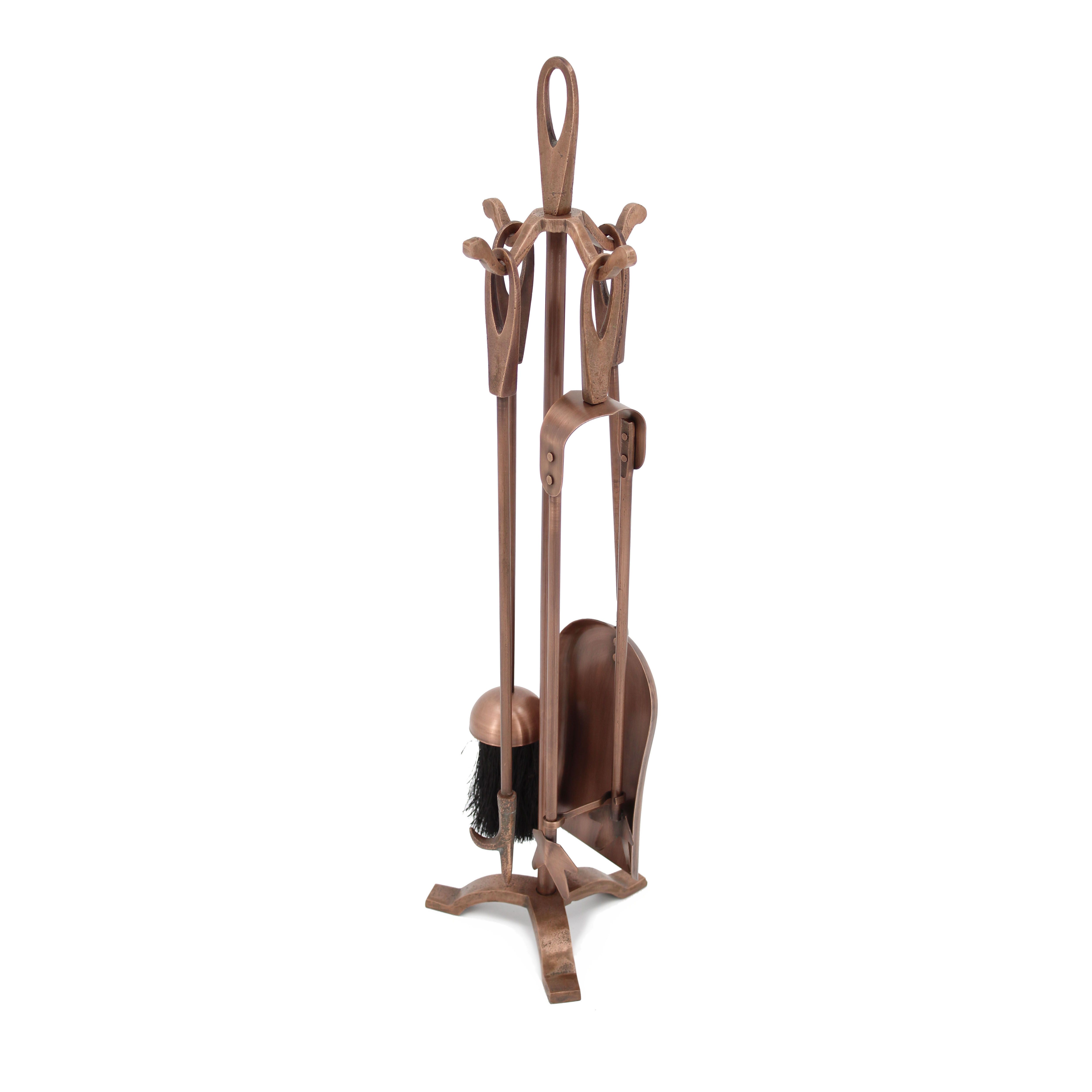 Slemcka Antique copper Metal 5 piece Companion set | DIY at Bu0026Q