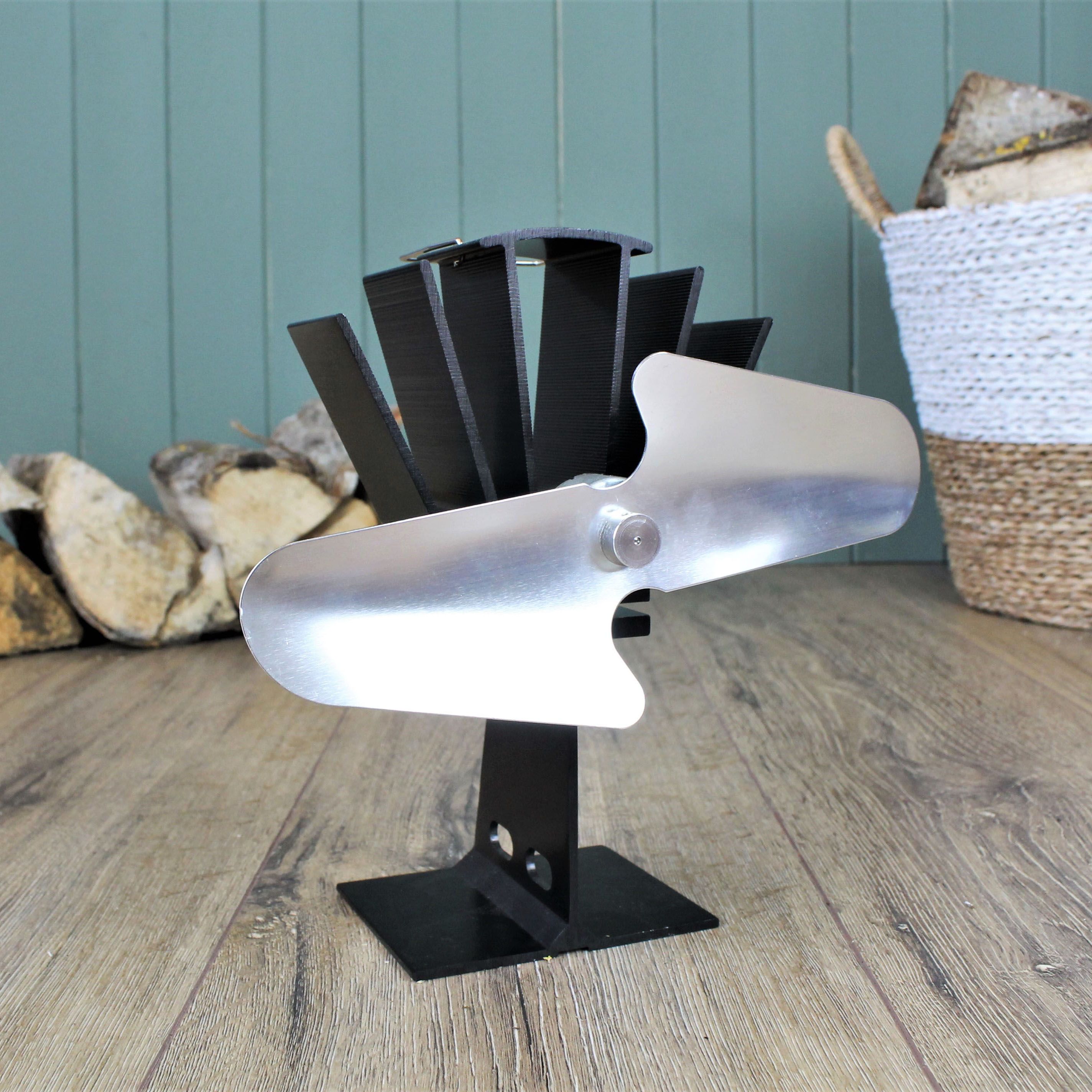 Slemcka Black Stove fan (H)230mm (W)130mm (D)120mm